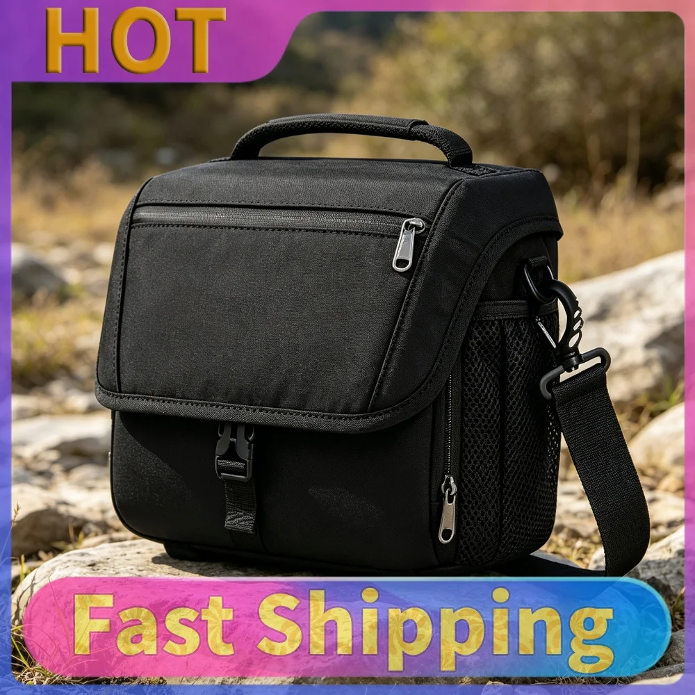 Compact Camera Shoulder Bags for Photographers with Rain Cover Photography Purse for Mirrorless Or Standard DSLR Cameras