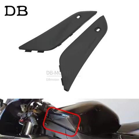 Motorcycle Unpainted Black Gas Tank Side Cover Trim Cowl Fairing Fit For Honda CBR1000RR CBR 1000RR 2004 2005 2006 2007