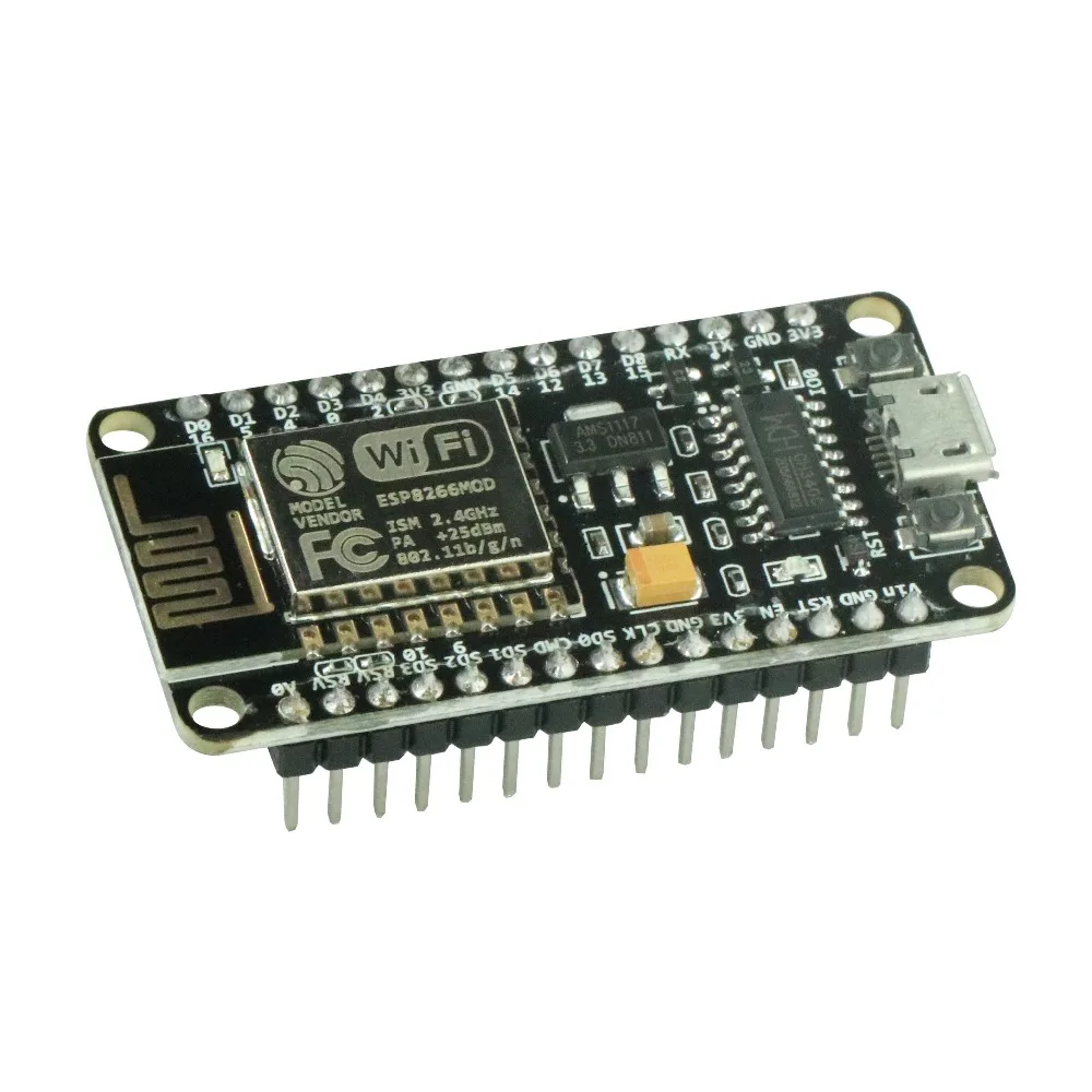 Scheda di sviluppo del connettore del modulo WIFI senza fili di ESP8266 CH340G CH340 G NodeMcu Lua Repalce CP2102 basato ESP-12E Micro USB