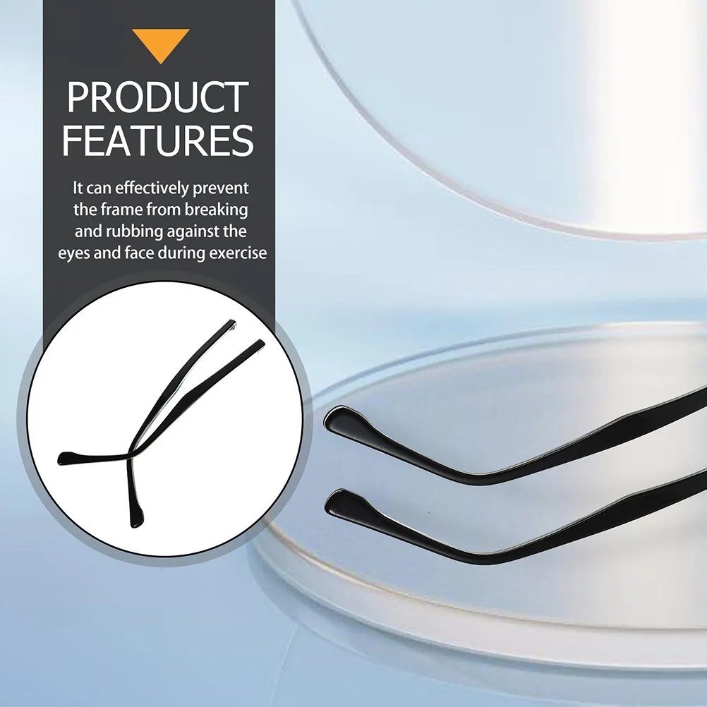 2Pairs Metal Glasses Arm Legs Replacement Universal Eyeglasses Sunglasses Temple Parts Easy Install Comfortable Ear Pressure