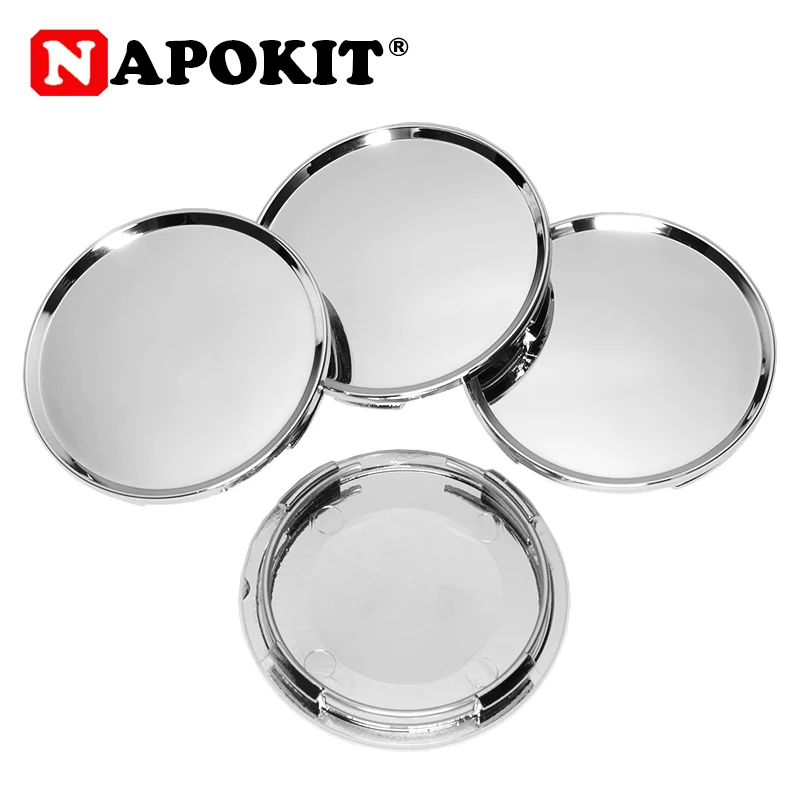 4pcs 63mm for 56mm/56.5mm Car Logo Plastic Chrome Black Wheel Center Cap Hubcap Cover Car Vehicle Rim Hub Cap Replacement Part