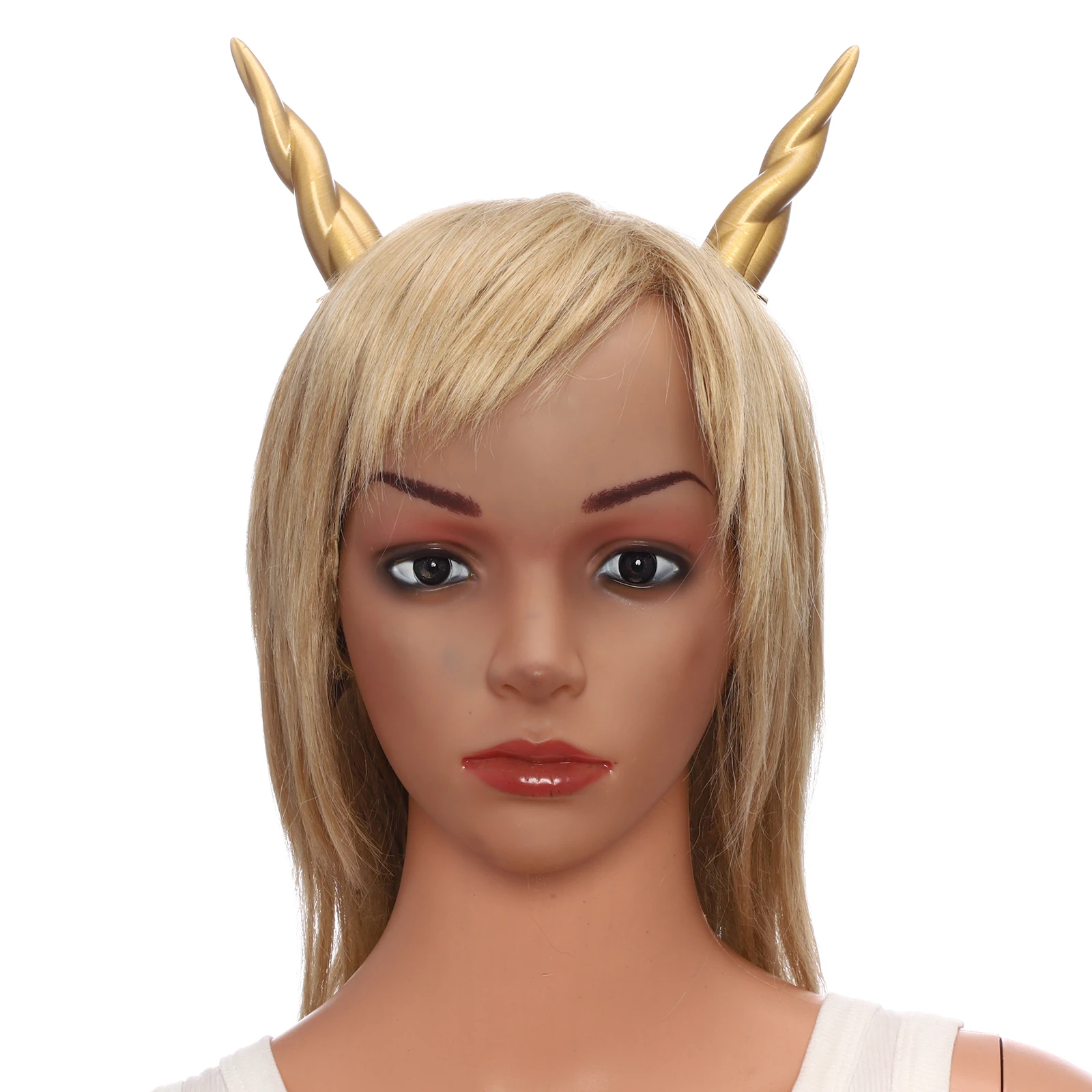 Halloween Cosplay Demon Horn Hairpin Props Animals Beast Horn Hair Clip Headwear for Easter Parties Comic-Con Costume Accessory