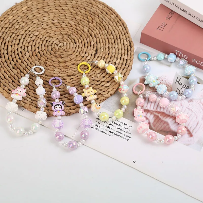 

Sanrio мультфильм черный рис телефонная цепочка брелок кулон Kawaii Hello Kitty Cinnamoroll повседневный рюкзак модные аксессуары