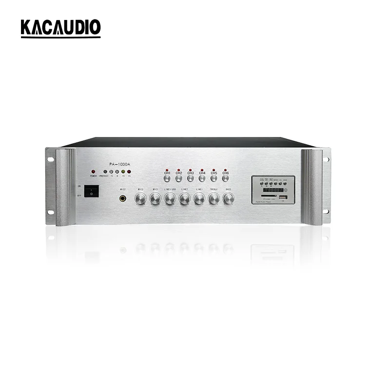 Wholesale PA System Alarm Amplifier 3U Power Amplifier 1000watt