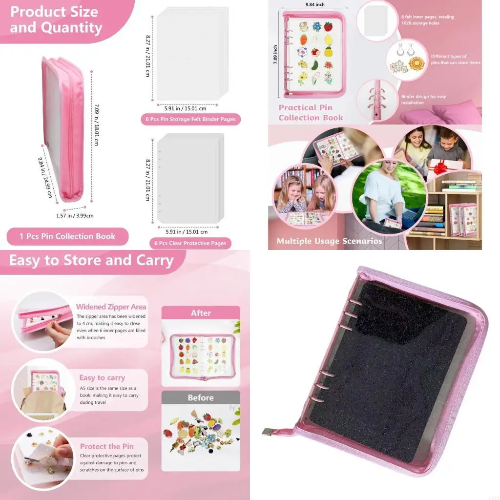 

X4YA Artistic Felt Enclosure Systems Protecting Valued Medals Through Tear Resistant Fabric Construction Pin Showcase Book