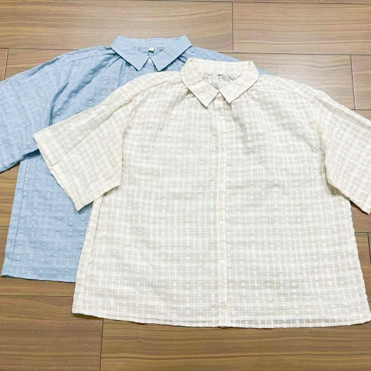 

Slimming Effect Thin Cotton Linen Short Sleeve Collar Shirt Women's Summer New Style Loose Fit Japanese Style Regular Le...