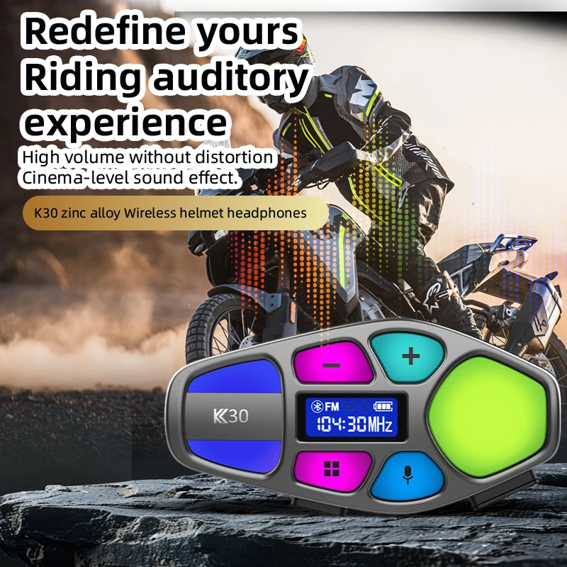 

XIZON K30 Bluetooth-гарнитура для мотоциклетного шлема, система группового внутренней связи,/универсальное сопряжение/приватная размова