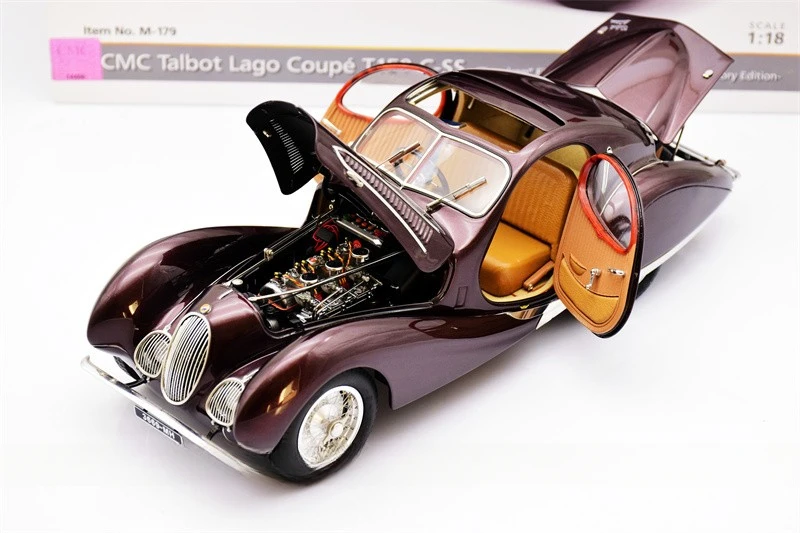 CMC 1:18 Talbot Lago Coupe T150 C-SS Alloy Fully Open Simulation Limited Edition Alloy Metal Static Car Model Toy Gift