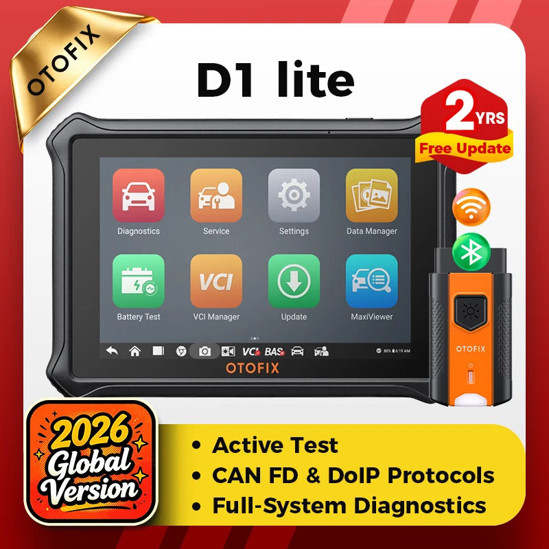 OTOFIX D1 LITE Automotive OBD2 Scanner 2 Year Update BiDirectional Control All System Diagnostic Scan Tool FCA SGW CAN FD & DoIP