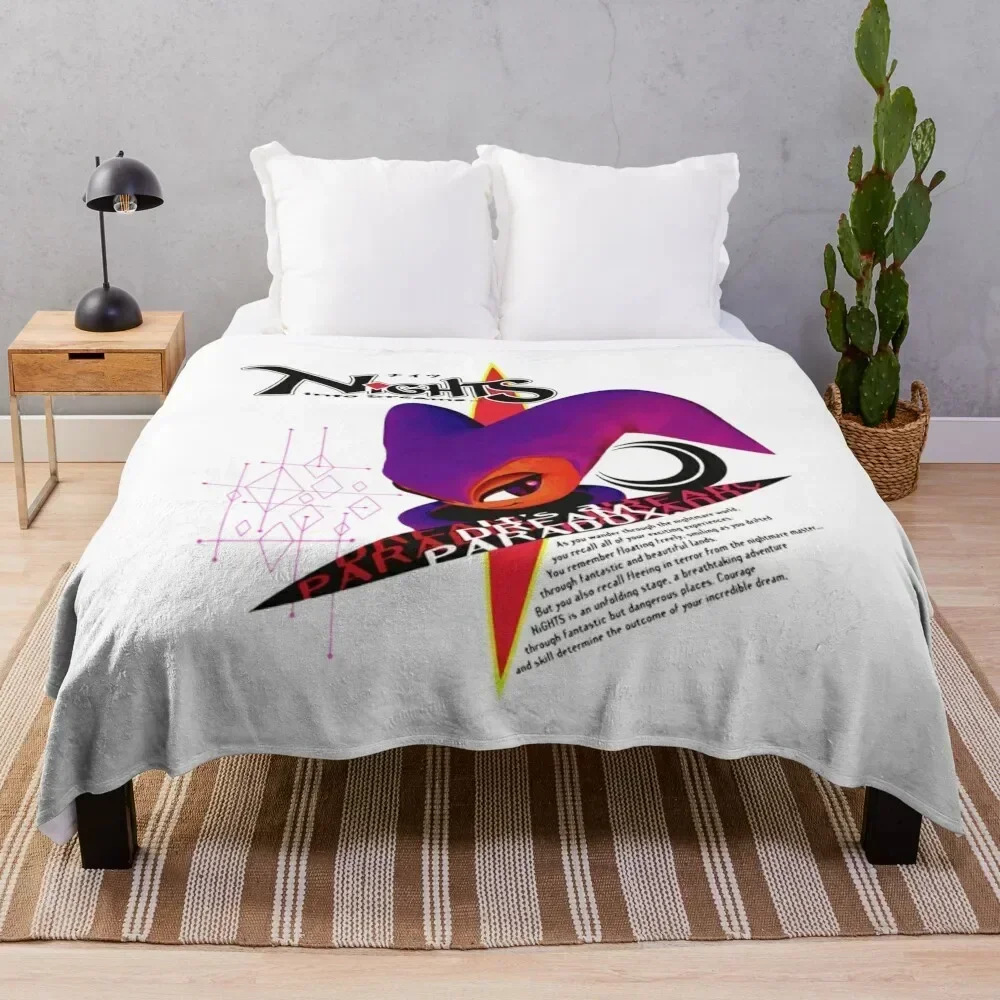 

Nights Into Dreams Japanese Art Throw Blanket Travel Size Cozy Blanket for Plane Train