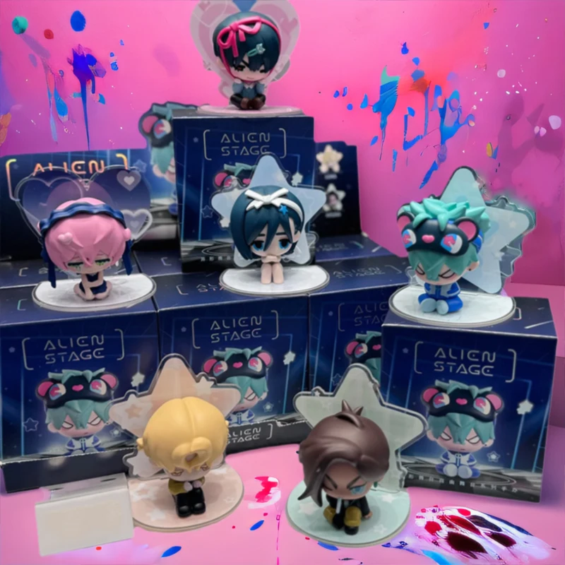 

6PCS Alien Stage Free Stage Series Blind Box TILL Two-dimensional Animation Peripherals Collection Model Doll Surprise Gifts Toy