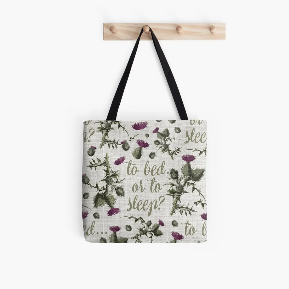 

Women Shopper bag outlander thistle to bed or to sleep Bag Harajuku Shopping Canvas Shopper Bag girl handbag Shoulder Lady Bag