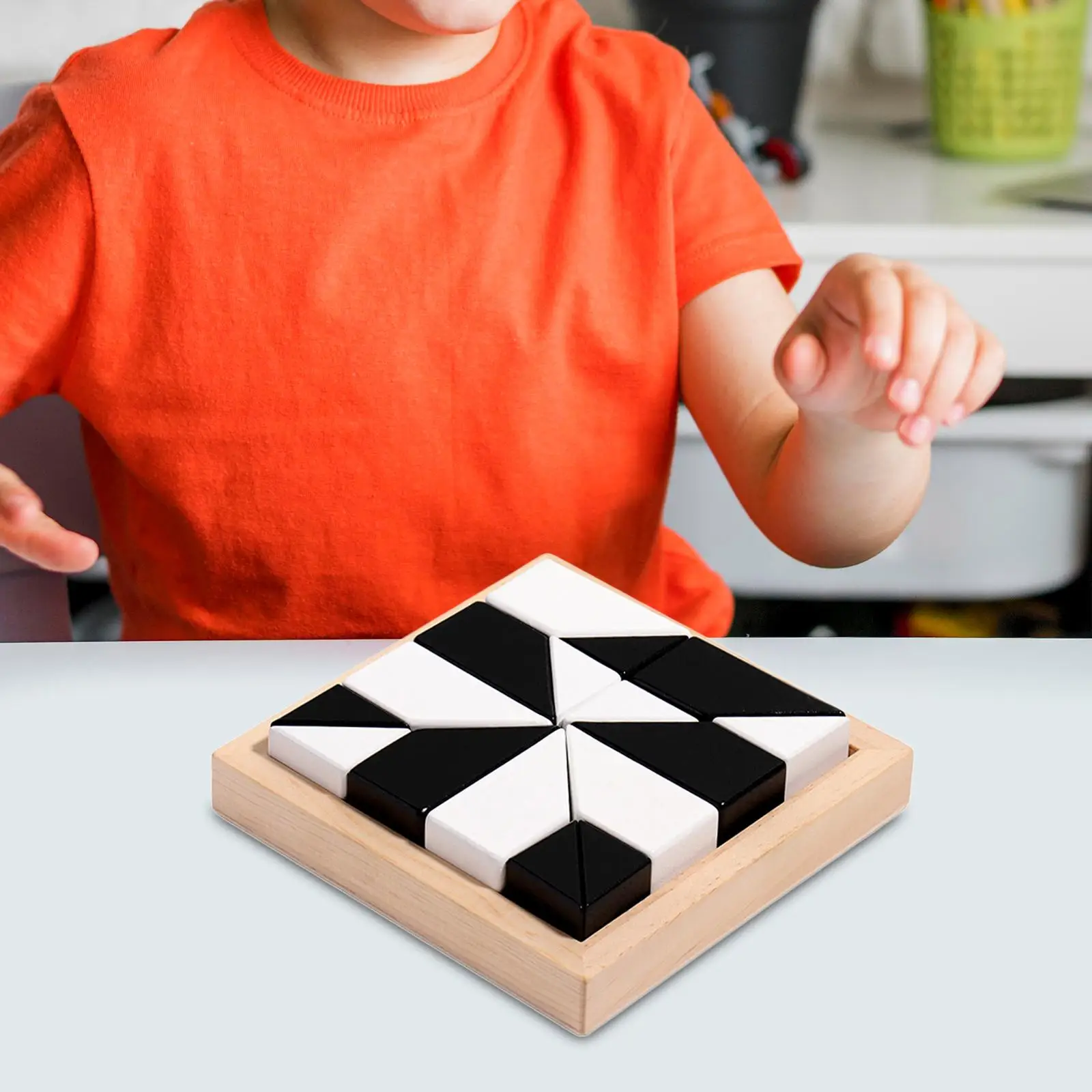 

Wooden Blocks Puzzle Intelligence 3D Jigsaw for Boy Kindergarten Preschool