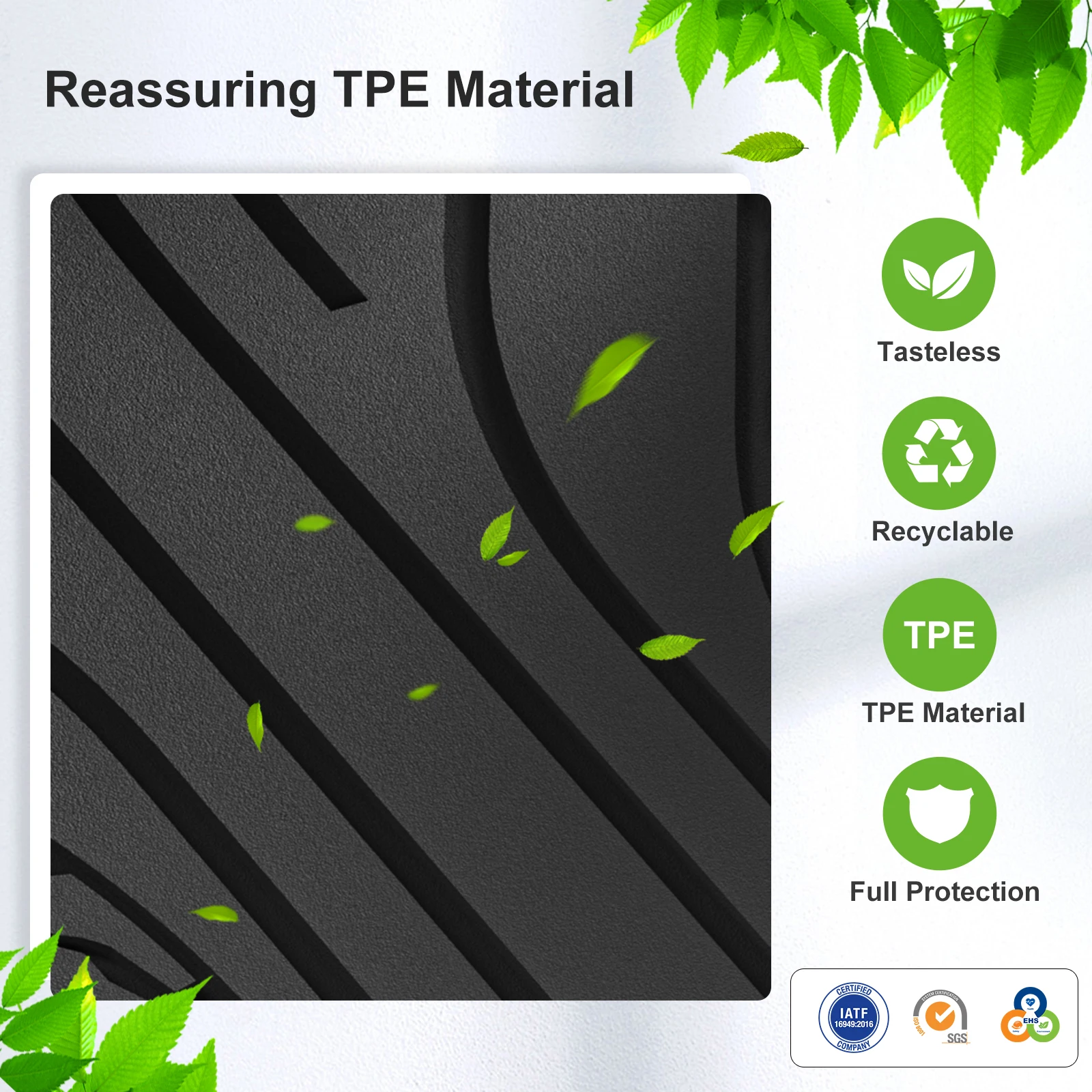 LUCKEASY for BYD Seal 06GT 2024 2025 Car Floor Mats Trunk Cargo Liner Pad Protection Waterproof All Weather Accessorie Black