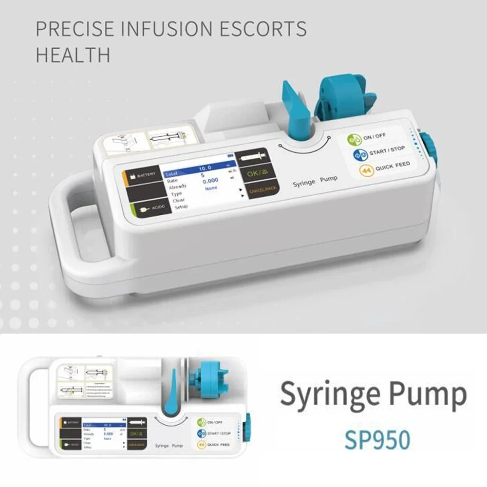 

CONTEC SP950 Syringe Pump for Human Veterinary Real-time Alarm Large LCD Display Medical Single Channel Accessoires Medical