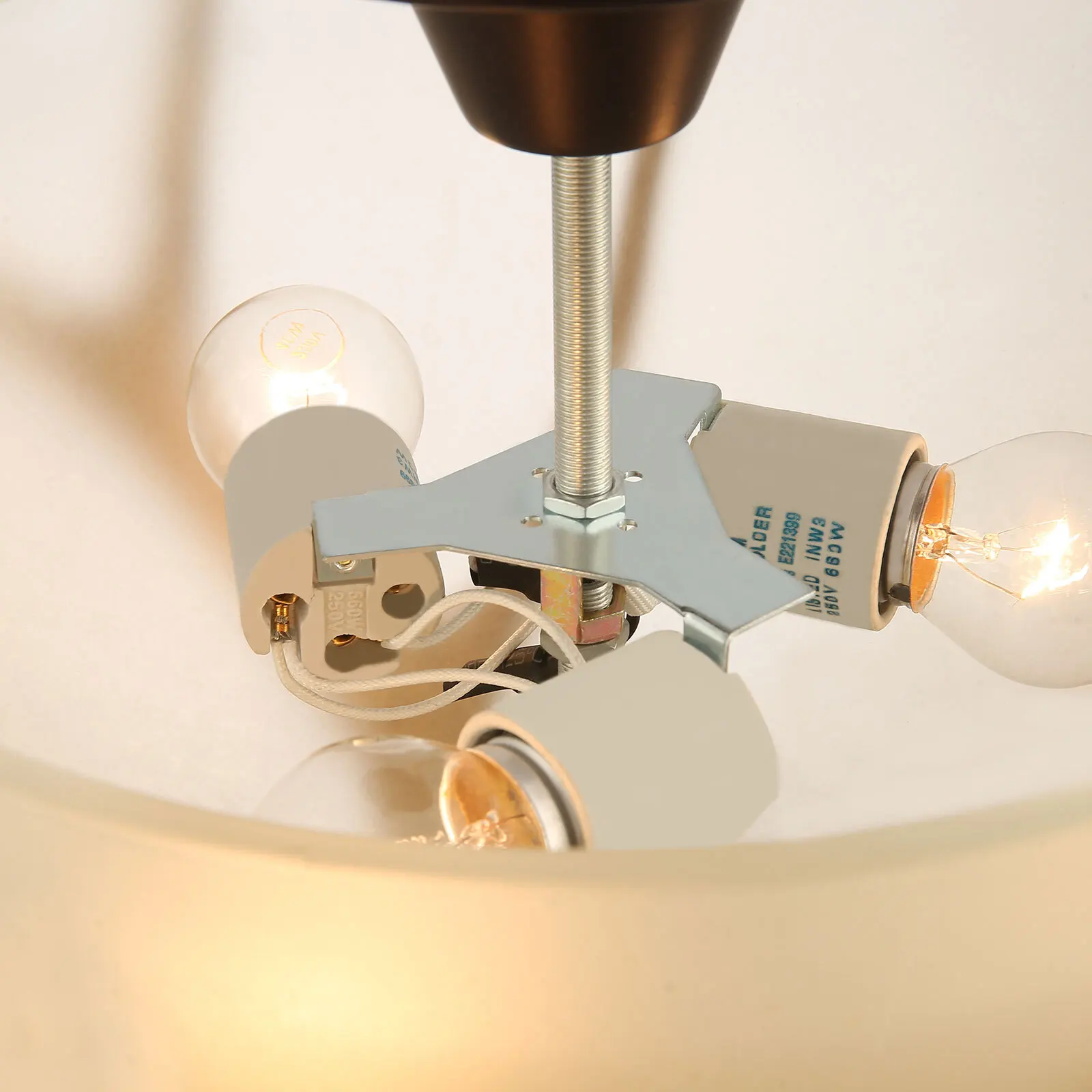 قلادة قرن الوعل البرونزية الرجعية مادة الحديد والراتنج الخفيفة، تقنية طلاء الخبز للاستخدام المنزلي المتين مع مظهر أنيق #6