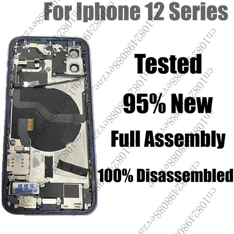 

Оригинальный задний корпус для Iphone 12 Pro Max, полная сборка, разобранный средний 12, мини-корпус, задняя крышка с беспроводной заменой