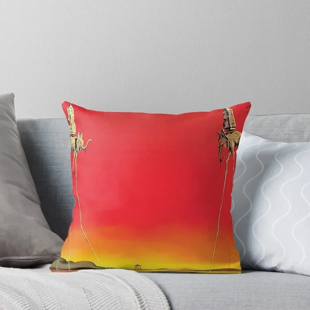 

Salvador Dali The Elephants 1948 Throw Pillow Decorative Cushions Cushion Covers For Living Room Pillow Cases Decorative pillow