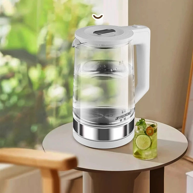 

316 Stainless Steel Electric Kettle, Large Mouth Glass Boiling Pot with Rounded Design Easy -Clean Heat Preservation Body