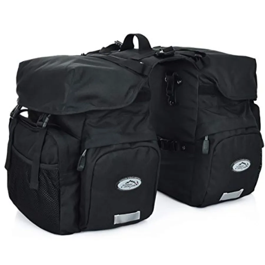 

50L Bike Panniers Bicycle Commuting Bag Waterproof Saddle Bags with Rain Cover for Bicycle Rear Rack Carrier Support for Width