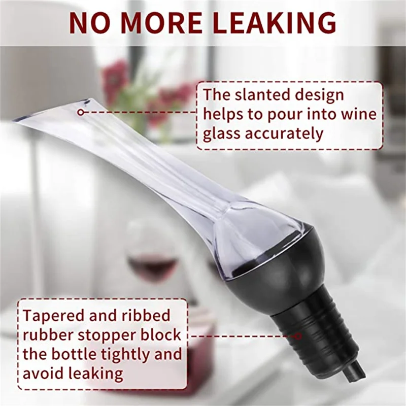 Aerator Wine Pour, 2021 Premium Wine Aerorater with Wine Vacuum Stopper and Foil Cutter Wine Accessories 4Pcs Kit for Women