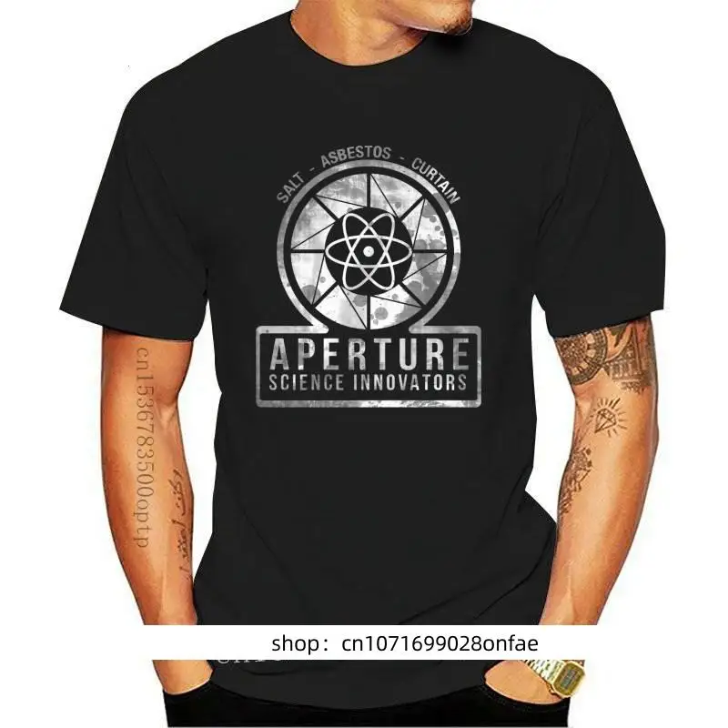 

Mens clothing Mens T Shirt Vintage Science Innovators Laboratories Aperture Game Portal Black T-shirt S-4xl