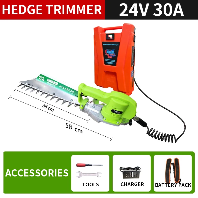 24 فولت بطارية ليثيوم أداة تشذيب الحافة على ظهره الكرة على شكل يد واحدة مقصات التقليم الكهربائية منحني شجرة الشاي المقصات آلة تقطيع الفراشي #4