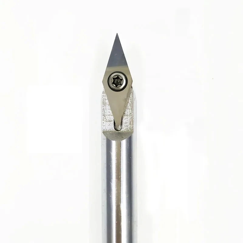 1PC Wood Turning Tool Chisel Changeable Tungsten Titanium Tip Lathe Tool Insert Cutter Optional  Aluminum Handle Turning Tool