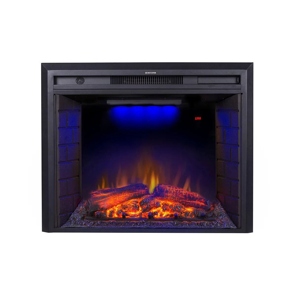 Luxstar High Quality 28 Inch Indoor Electric Fireplace Insert Heaters Trim Decor Led Flame Effect 750/1500W  Fireplace