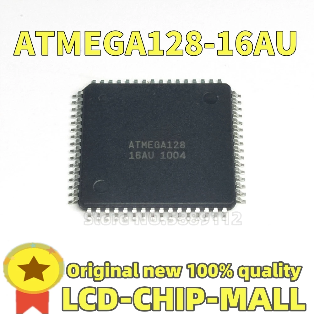 

6 шт. ATMEGA128 ATMEGA128-16AU TQFP64 маленький, не большой, подместите заказ, чтобы отправить маленькие микросхемы в наличии