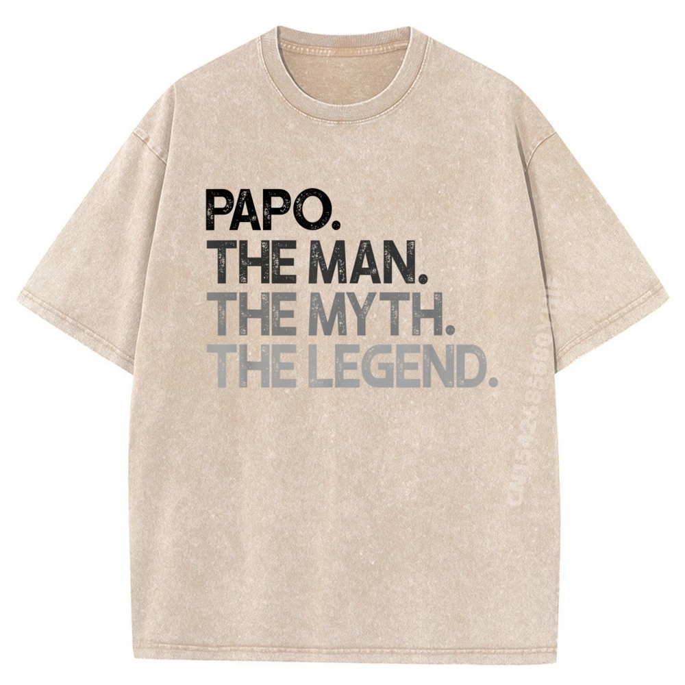 

Роскошная футболка Papo The Man The Myth Legend, мужская дизайнерская одежда высокого качества, мужские топы, стираная рубашка Vaporwave