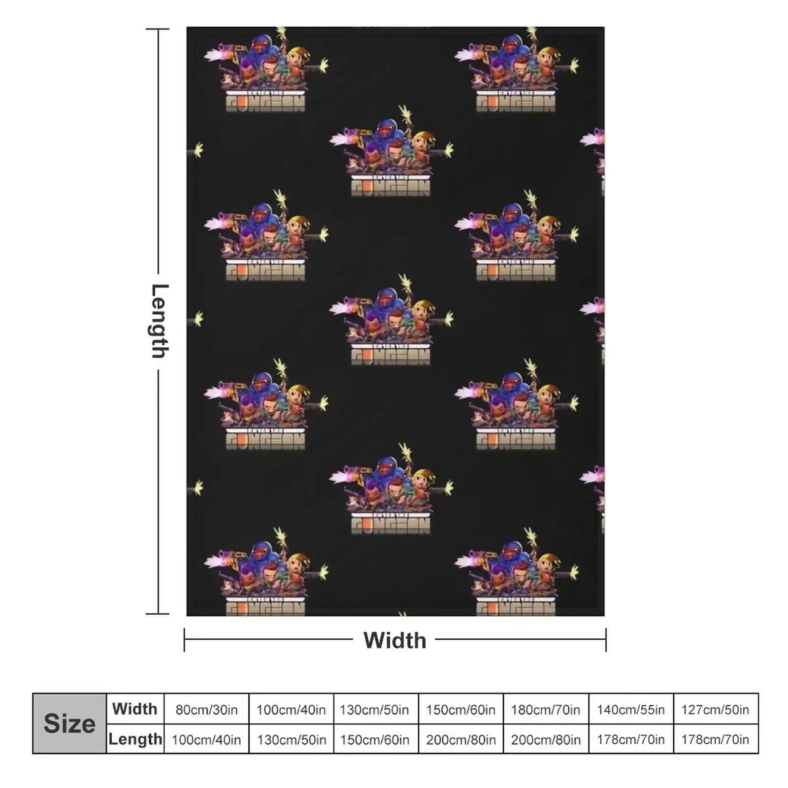 Retro The Gungeoneers - Enter The Gungeon Throw Blanket cosplay anime Fashion Sofas Blankets