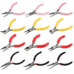 32 Types Mini Pliers Diagonal Pliers Long Needle Nose Cutter Handcraft Beading Insulated Plier For DIY Small Jewelry Pliers Tool