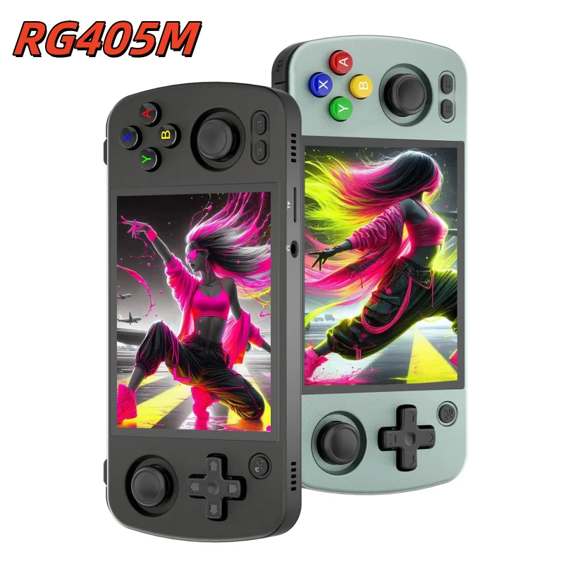 RG405M Metal Handheld Game Console Android 12 System Unisoc Tiger T618 4 Inch IPS Screen Game Player Support OTA Update