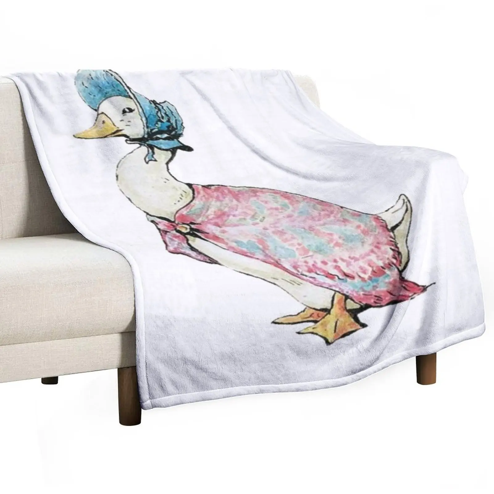 Beatrix Potter The Tale of Jemima Puddle-Duck Illustration Throw Blanket Winter beds Heavy Luxury Brand Blankets