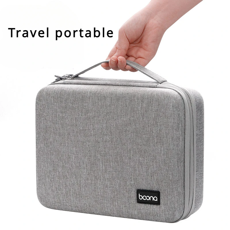 Hard Case Large Capacity Digital Storage Bag Travel Power Bank Data Cable Organizer Bag Mobile Phone Charger Protective Case