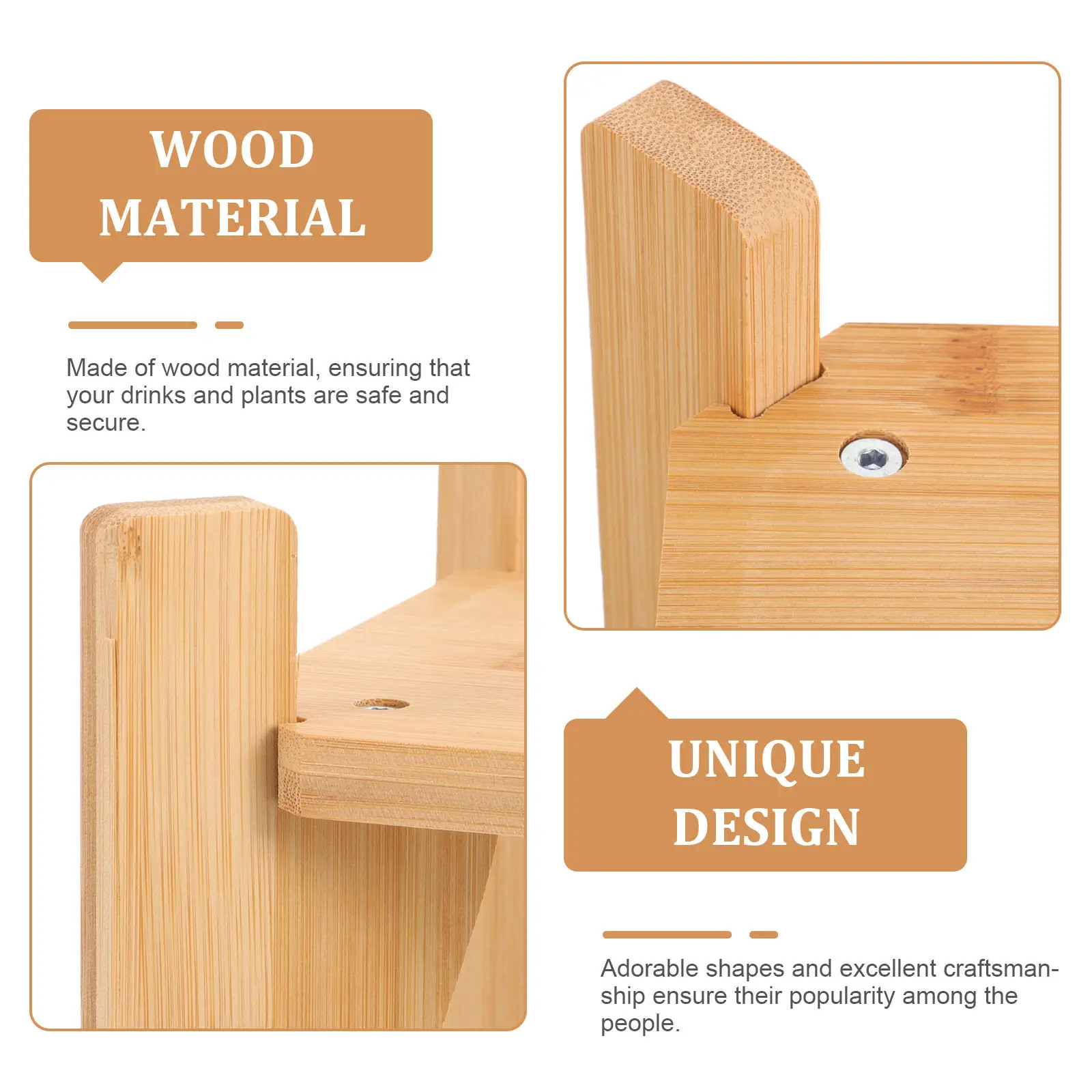 

Square Wooden Drink Dispenser Stand Base Pedestal for Beverage Dispenser Vase Bowl Planter Display Decorative Multi Use Stand