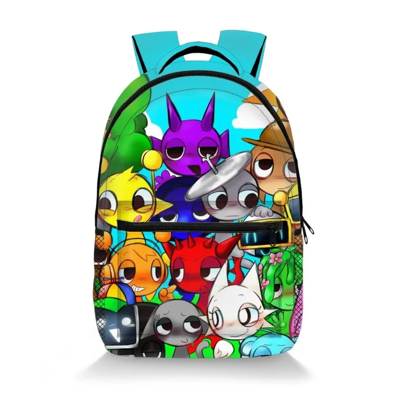 Mochila Sprunki para niños, mochila Incredibox para niños, mochila de dibujos animados de Anime para estudiantes, mochila escolar para niñas, mochila para niños, regalo de cumpleaños