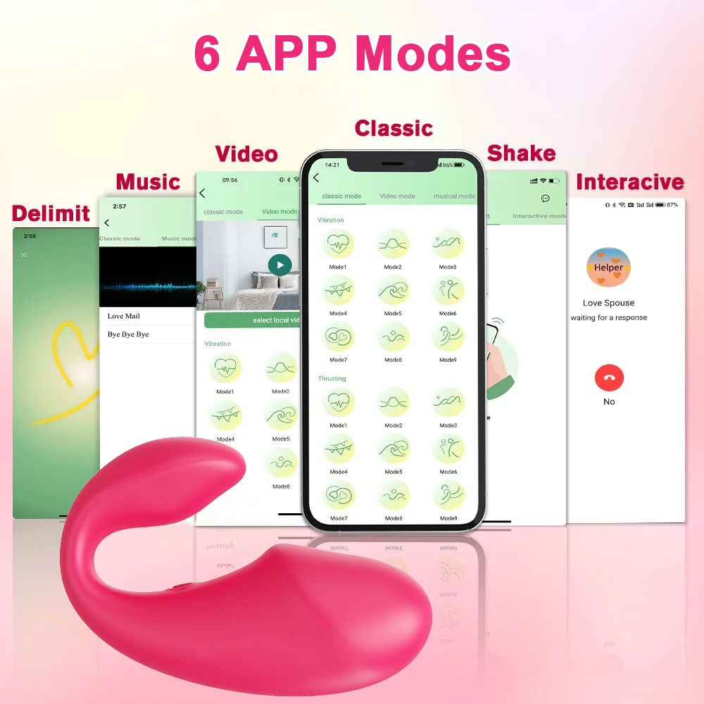 APP Fernbedienung Dildo Vibrator für Frauen Drahtlose Bluetooth G Spot Vibrator Weibliche Clit Vibrierende Höschen Ei mit 2 Motoren