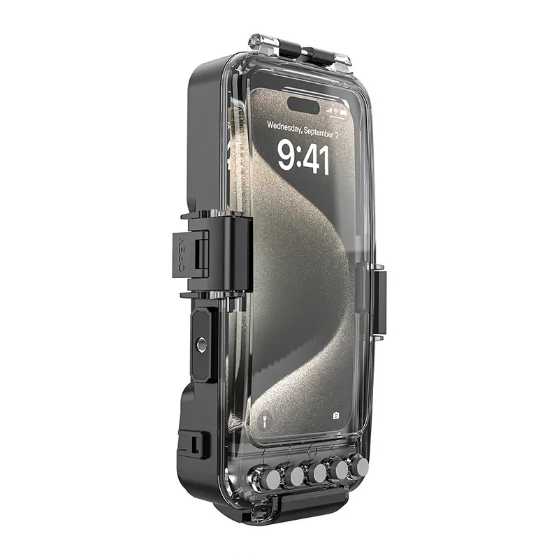 Suitable for a variety of mobile phones 30 meters Bluetooth diving case, Apple, Samsung deep water shooting waterproof universal