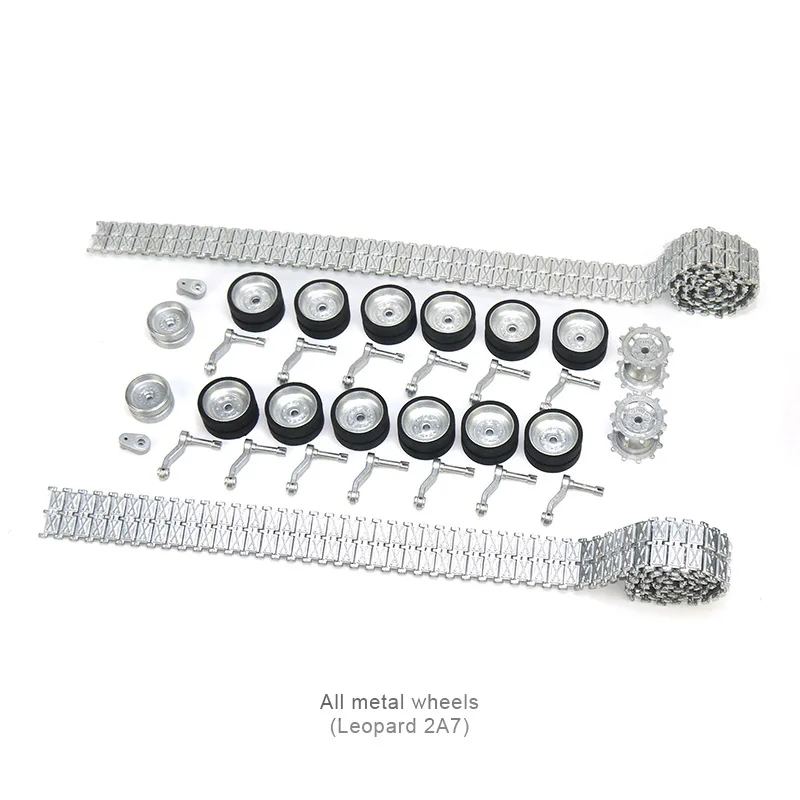 TD Zdalnie sterowany ciężki czołg Leopard 2A7 Ulepszone metalowe części zamienne RC Battle War Military Vehicle