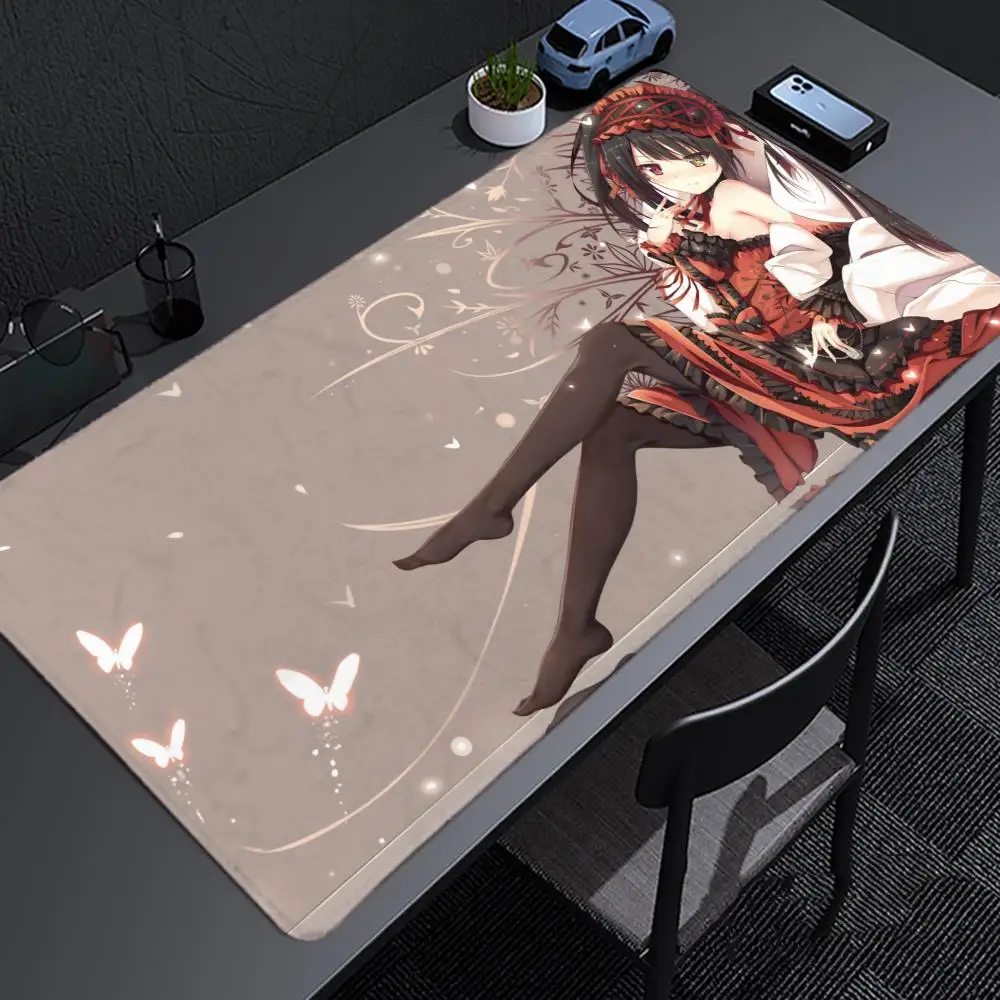 Date A Live Tokisaki Kurumi Mousepad Large Gaming Mouse Pad LockEdge Thickened Computer Keyboard Table Desk Mat