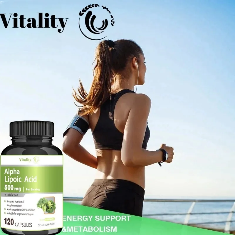 Vitality Alpha Lipoic Acid - Promotes Neurological Health, Cardiovascular and Carbohydrate Support