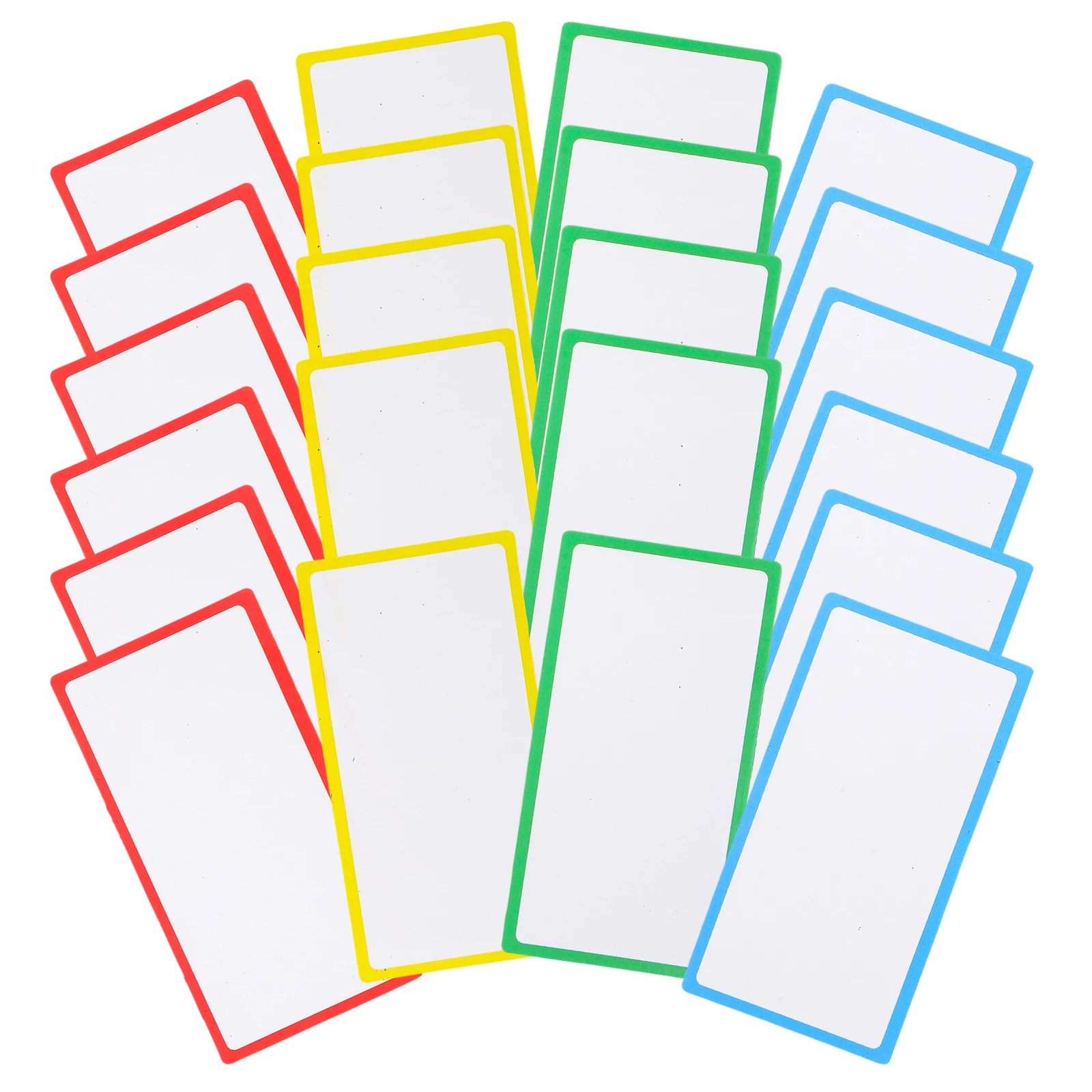 

36 Pcs Magnetic Name Tags Dry Erase Labels Coated Paper Classroom Whiteboard Reusable Blank Magnets Refrigerator Food Marking