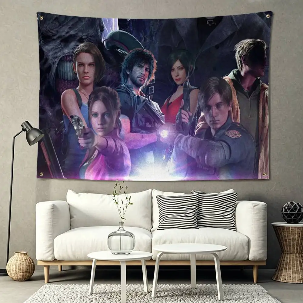 Resident Evil Game ada wong Flag Suitable For Party Club Outdoor Interior Wall Decoration Banner Fans Gift 6