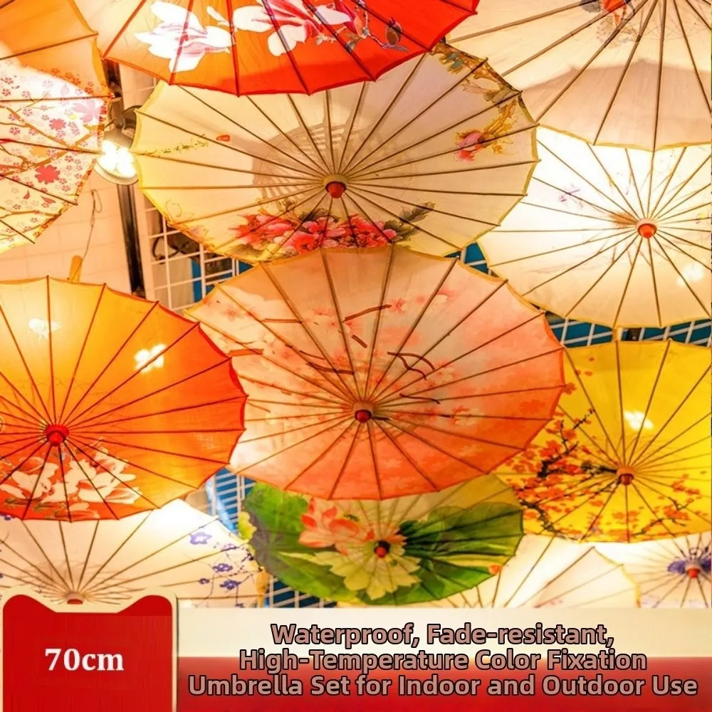 

Новый китайский античный стиль зонт из промасленной бумаги 70 см 10 цветов детский женский декоративный зонт украшает зонтик для танцевального выступления