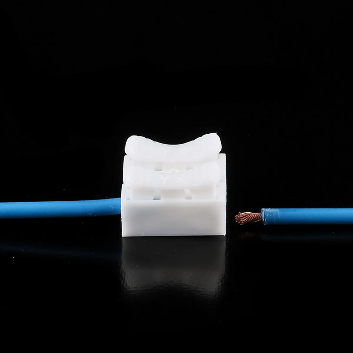3Pcs Push Wire Terminal Connector 100W 380V White Flame-Resistant Electrical Connectors 2 Way Wire Connector for Power Cable