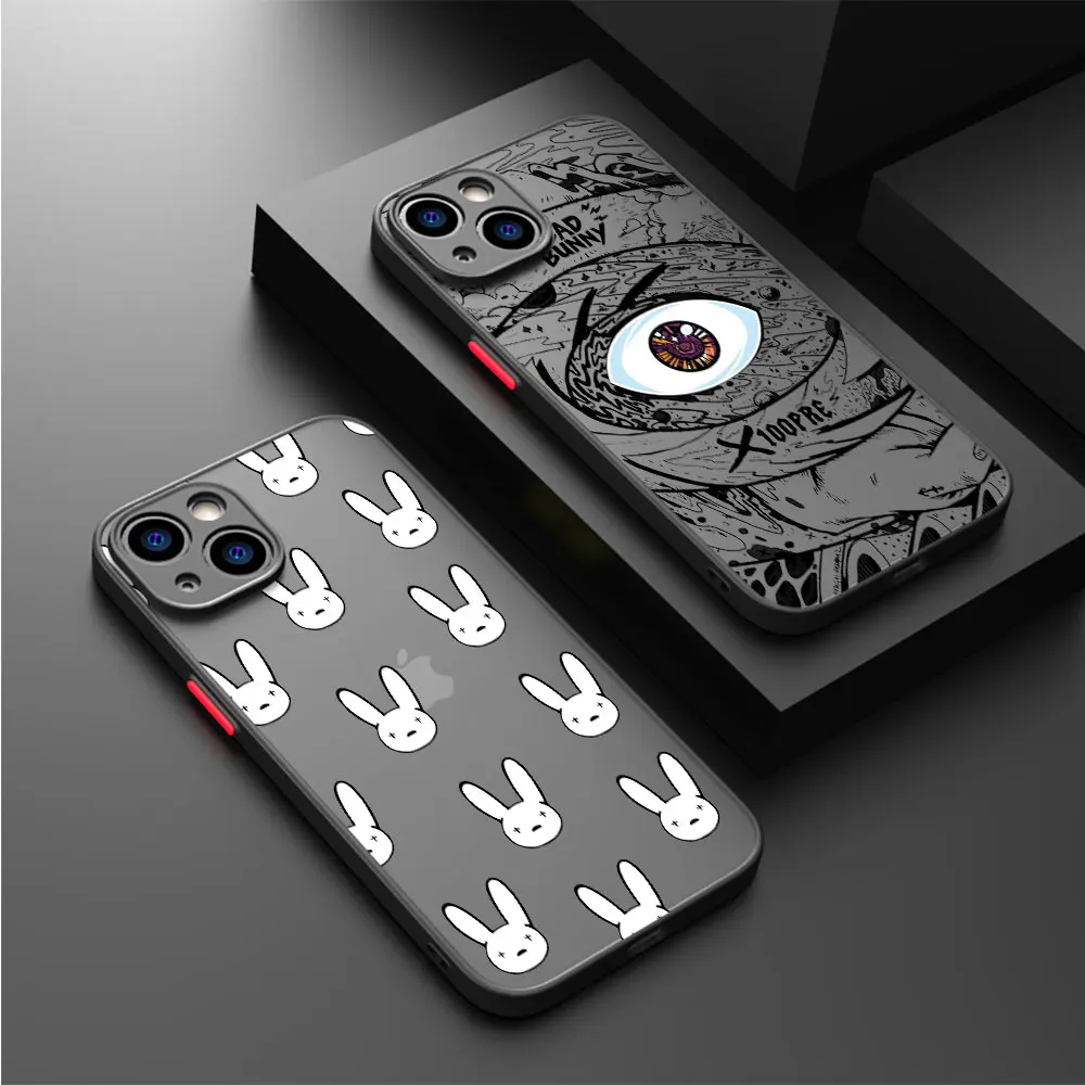 

Bad Bunny X100pre Case For Apple iPhone 15 14 13 11 12 Pro 7 XR X XS Max 8 Plus 6 6S SE 2022 14Pro Black Matte Phone Funda