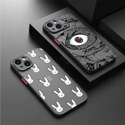 Bad Bunny X100pre Case For Apple iPhone 15 14 13 11 12 Pro 7 XR X XS Max 8 Plus 6 6S SE 2022 14Pro Black Matte Phone Funda