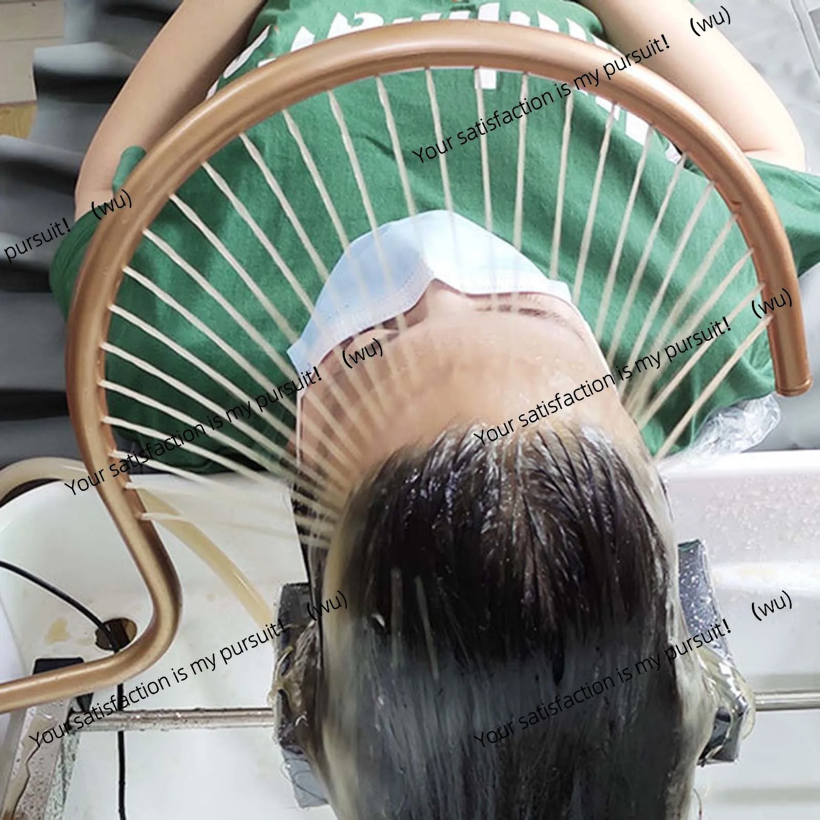 Aluminum Alloy Salon Head Spa  Water Circulation Water Curtain Elbow Head Shower Treatment Shampoo Bed Accessories